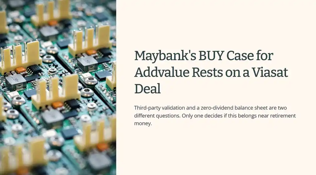 Maybank's BUY Case for Addvalue Rests on a Viasat Deal Third-party validation an