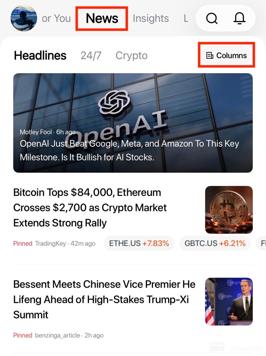 or You News Insights L Q Headlines 24/7 Crypto 日Columns Motley Fool ·6hago enAI 