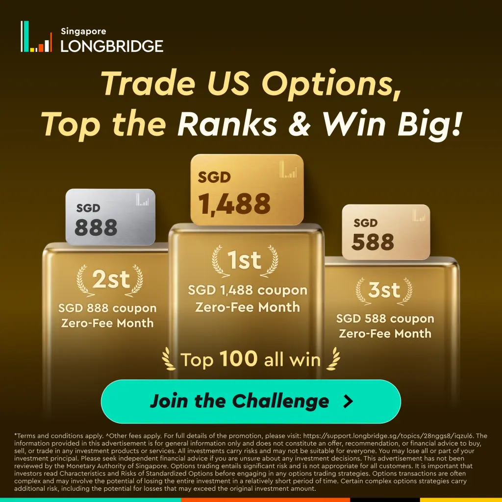 Singapore LONGBRIDGE Trade eU US Options Top the Ranks & Win Big! SGD SGD 1.488 