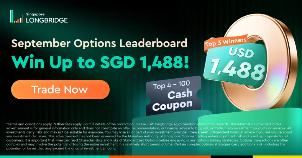Singapore LONGBRIDGE September Options Leaderboard Top 3 Winners USD Win Up to S